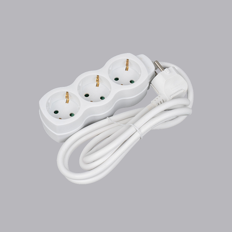 LOG-03 نوار برق 3 طرفه کدو شکل آلمانی چند سوکت