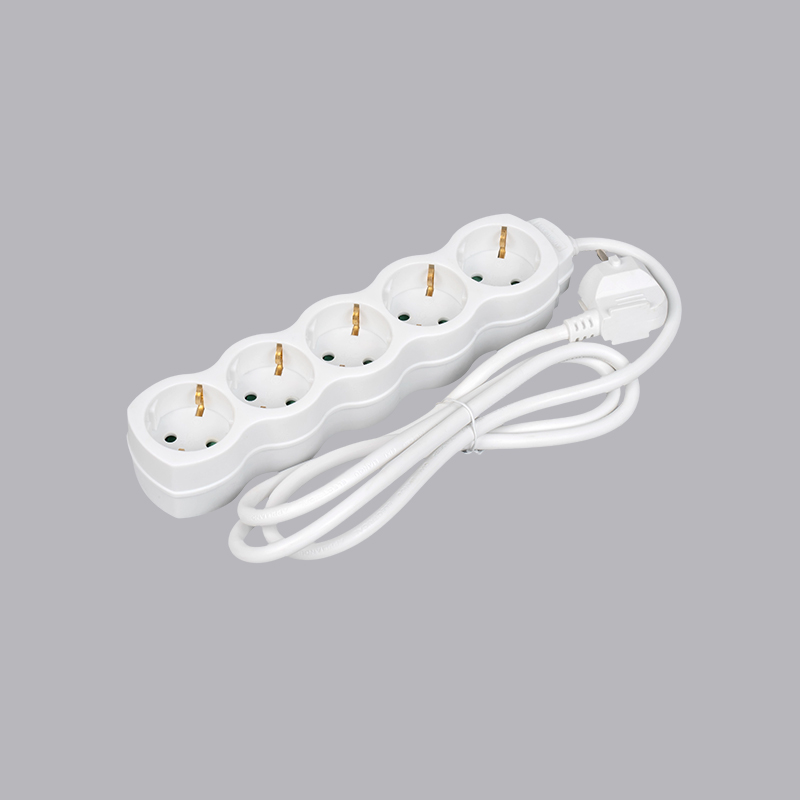LOG-05 نوار برق 5 طرفه کدو شکل آلمانی مولتی سوکت