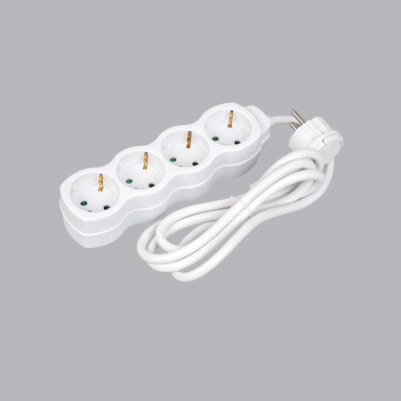 LOG-04L نوار برق چهار طرفه کدو شکل آلمانی با حلقه کشش چند سوکت
