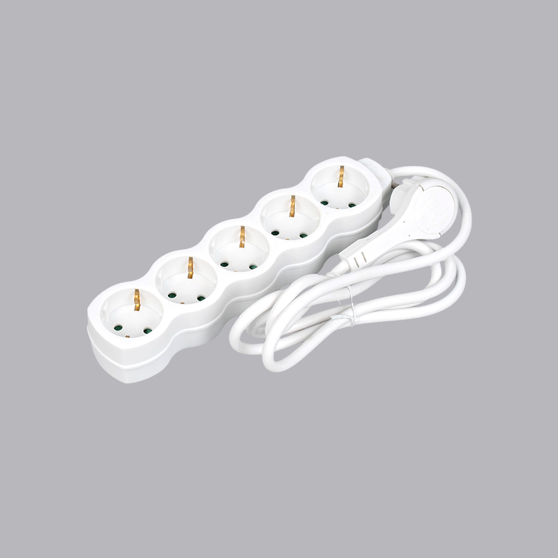 LOG-05L نوار برق 5 طرفه کدو شکل آلمانی با حلقه کشش چند سوکت