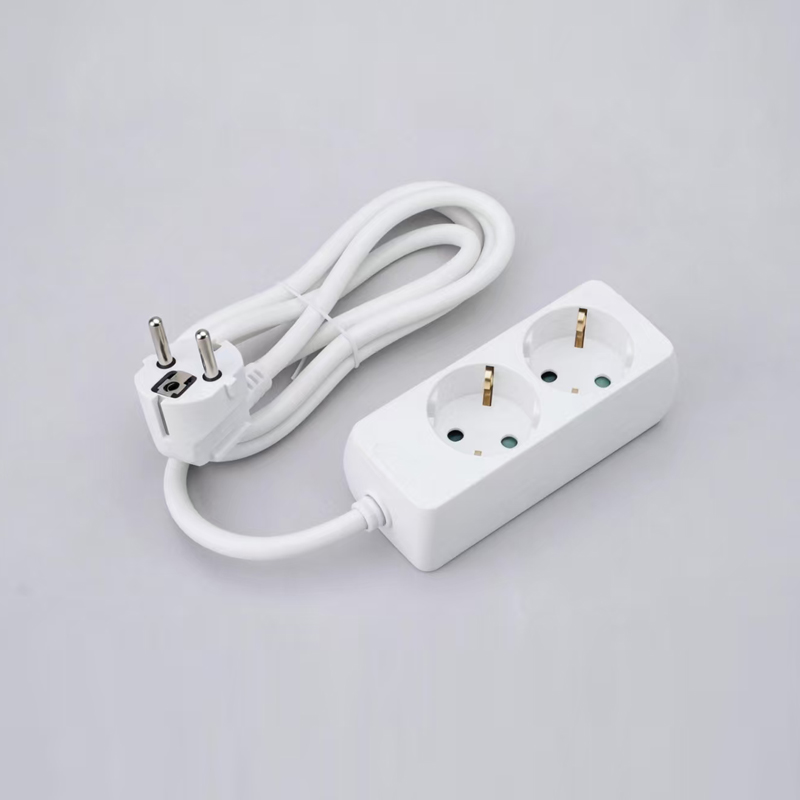 LOB-02 نوع آلمانی مستطیل شکل سه طرفه پاور نوار برق Multi-Socket