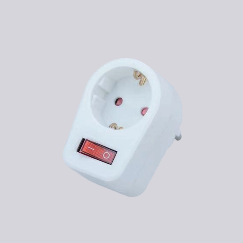 G01-01K آلمانی نوع یک دوشاخه گرد با آداپتور سوئیچ